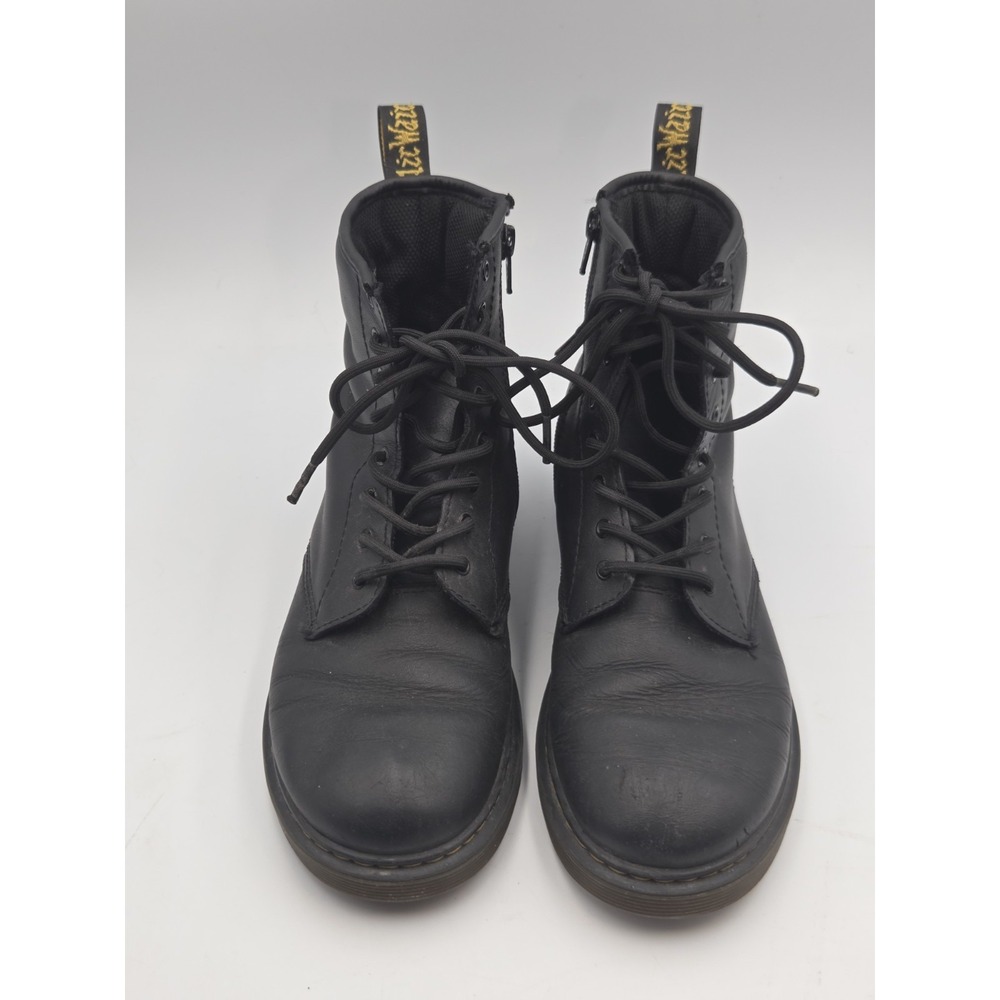 Dr. Martens 1460J Leather Lace Up/Zip Ankle Boots Black Men's Size 5 Ladies 6